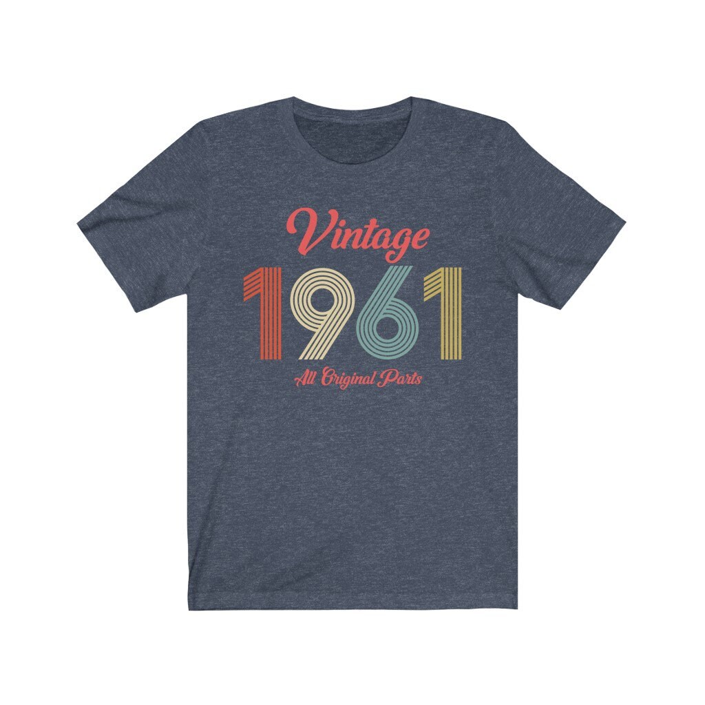 Vintage 1961 All Original Parts Vintage T-Shirt 1961 Birthday | Etsy