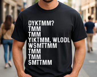 Unisex "Do You Know The Muffin Man DYKTMM" T-Shirt: Funny Rhyme Inspired