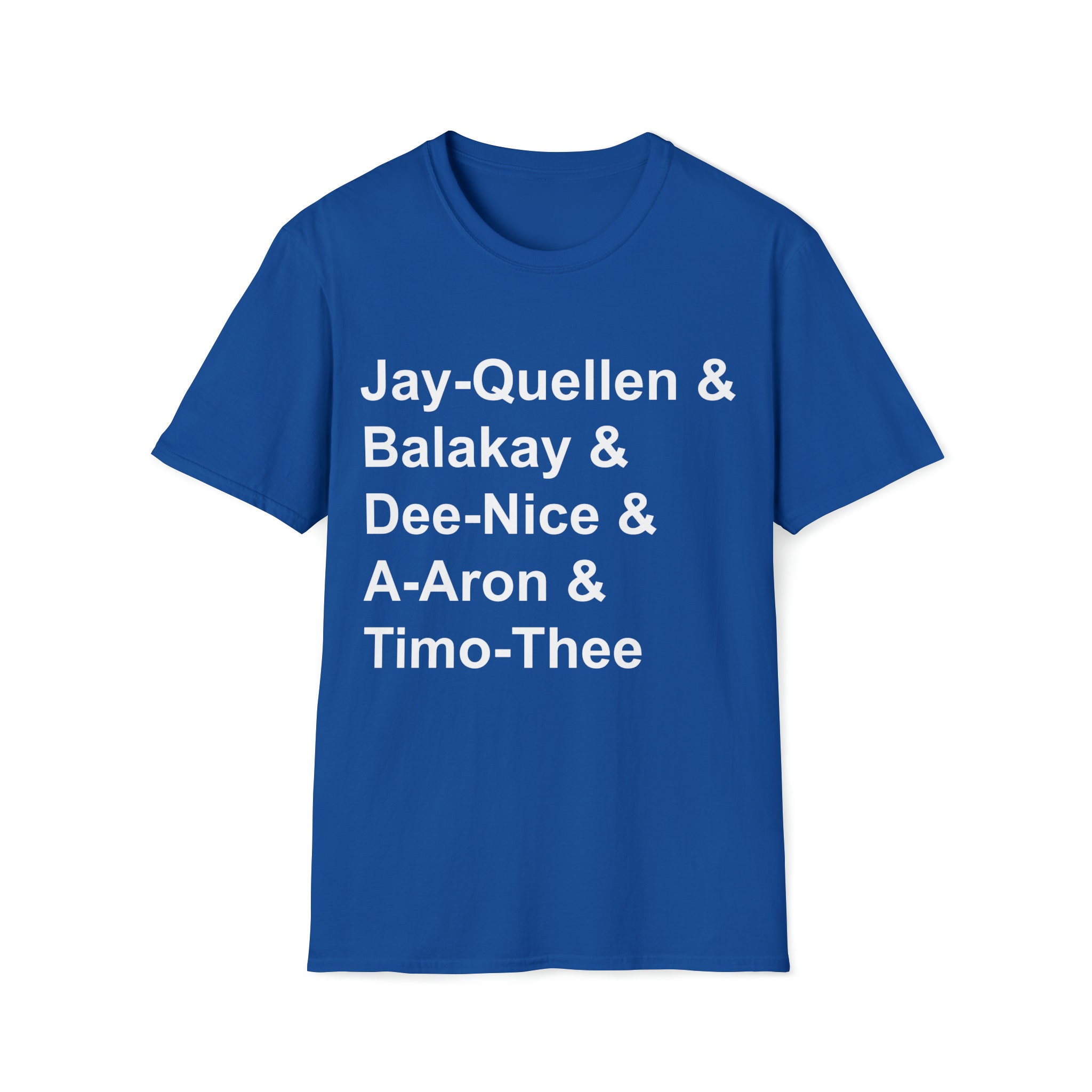 Jay quellen Balakay Dee nice A aron Timo thee T shirt Etsy Australia