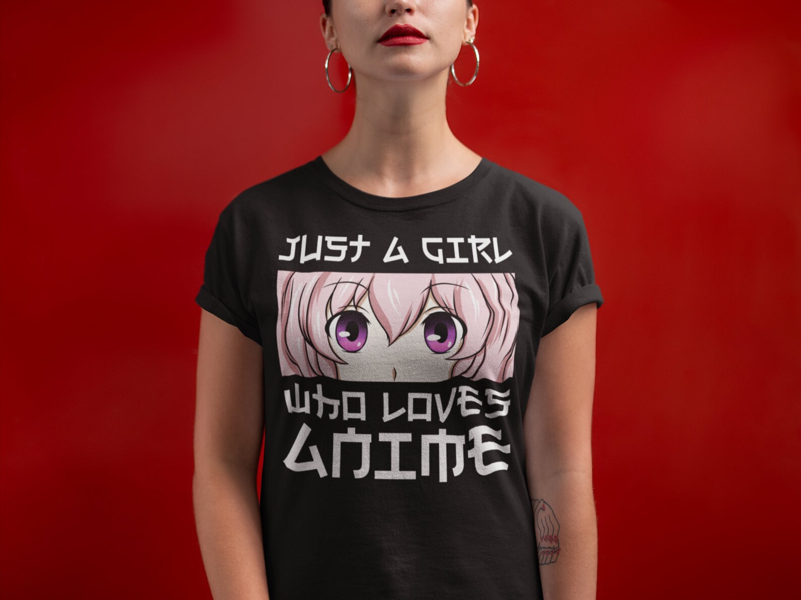 Just A Girl Who Loves Anime TShirt Gift For Anime Lovers Etsy