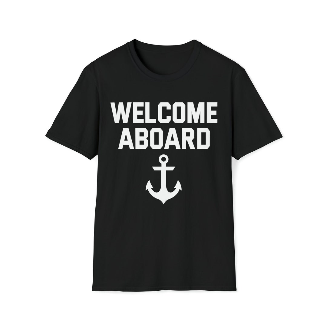 Aboard Funny Pontoon Boat Captain Jokes Tshirt Unisex Etsy