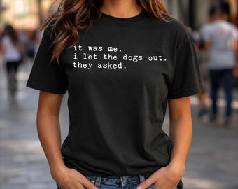 Lustiges Hunde-Liebhaber-T-Shirt mit weißer Schrift