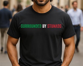 Italian Heritage Surrounded by Stunads Funny Quote Vintage T-Shirt