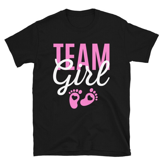Funny Gender Reveal Team Girl Tshirt Gender Reveal Ideas Etsy