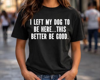 Ich habe meinen Hund verlassen, um hier zu sein