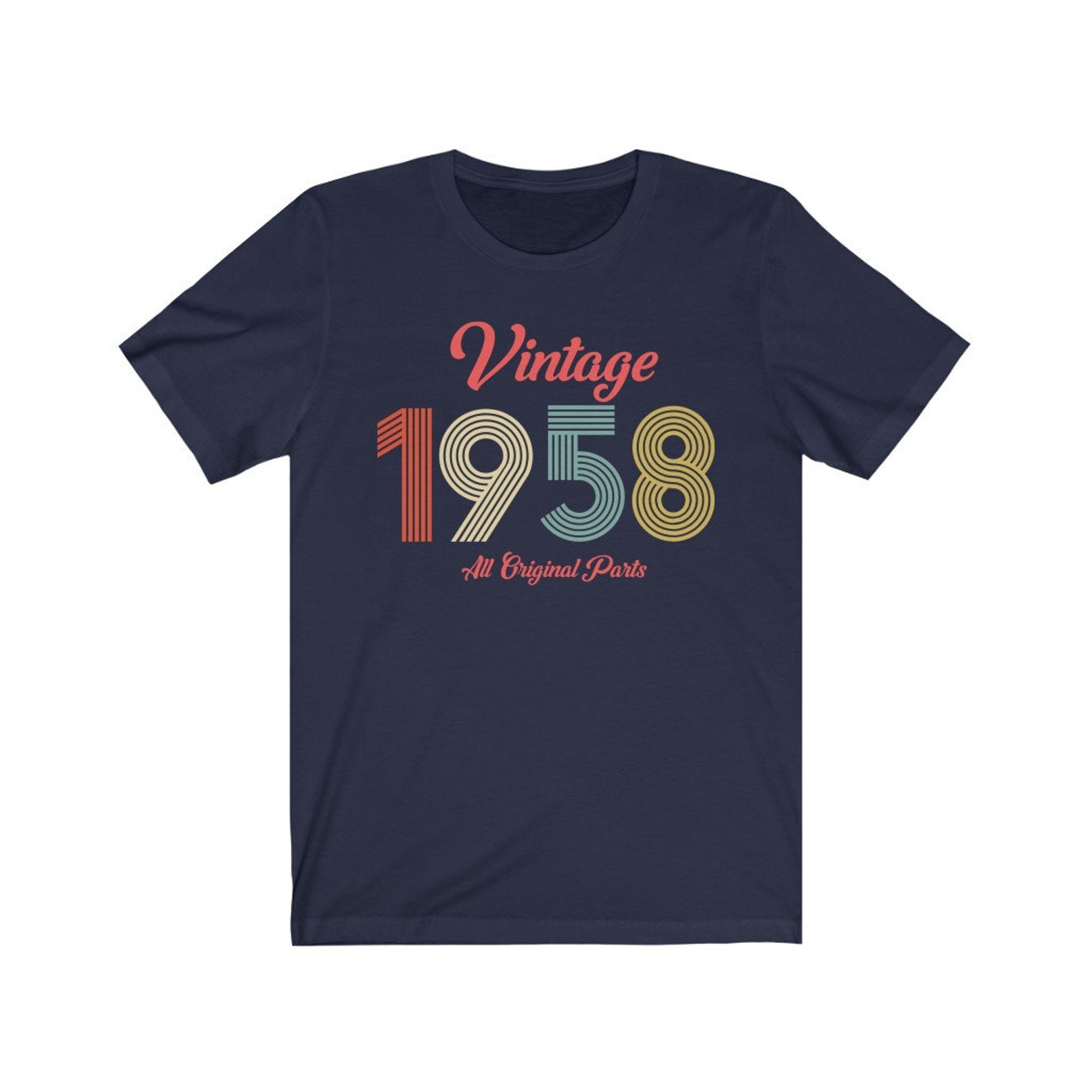 Jahrgang 1958 alle Original Teile Vintage TShirt 1958 Etsy