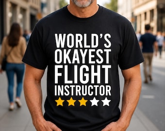 Das Okayest der Welt Fluglehrer Lustiges Pilot T-Shirt