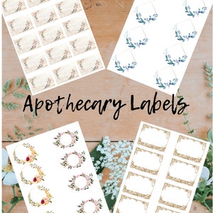 Jar Labels Printable Jar Labels Apothecary Labels Printable Container ...