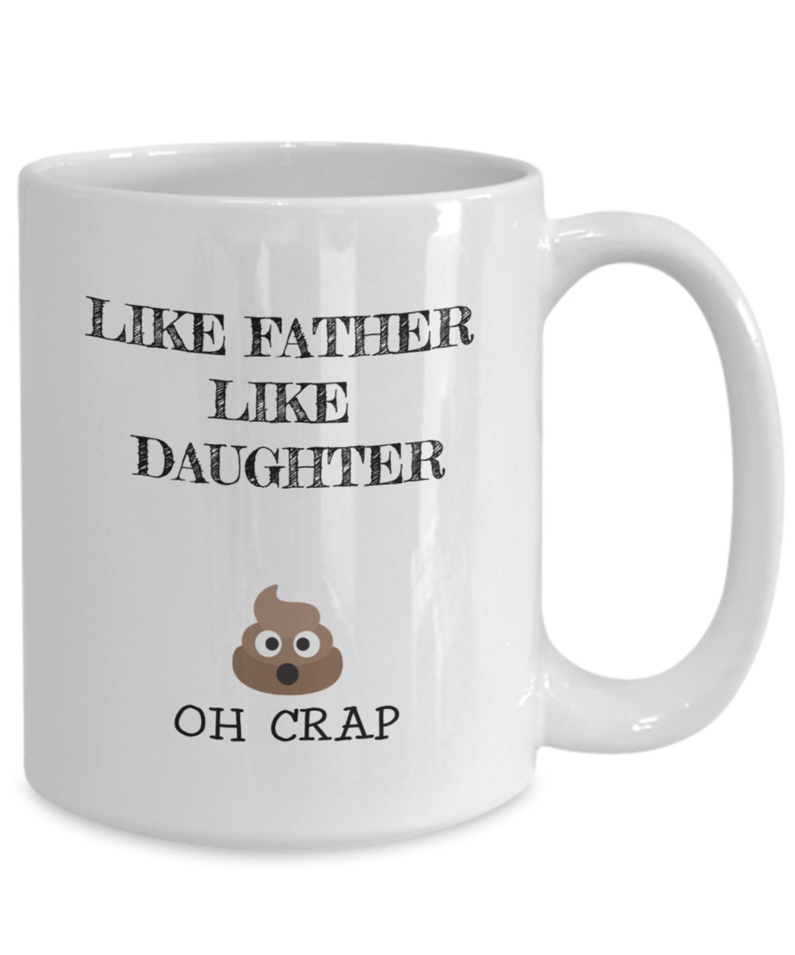 Funny like father like daughter mug coffee cup...fathers day Etsy