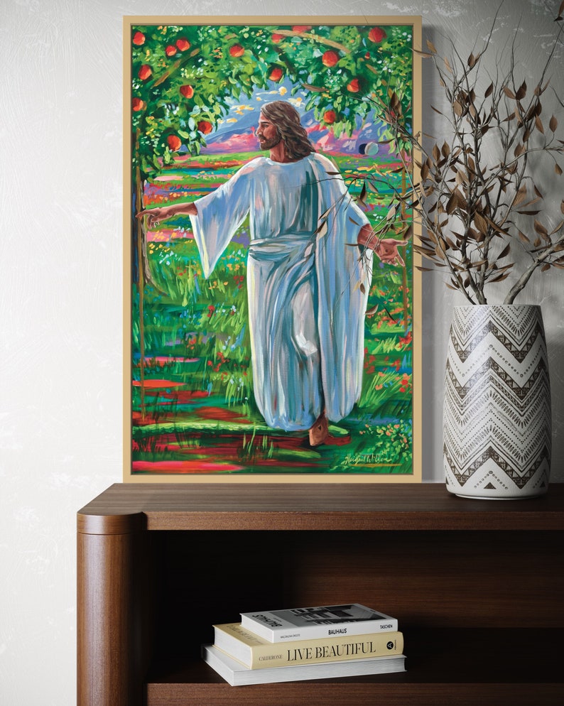 Modern Christian Art, Jesus Christ, Vibrant Acrylic Painting, Modern ...
