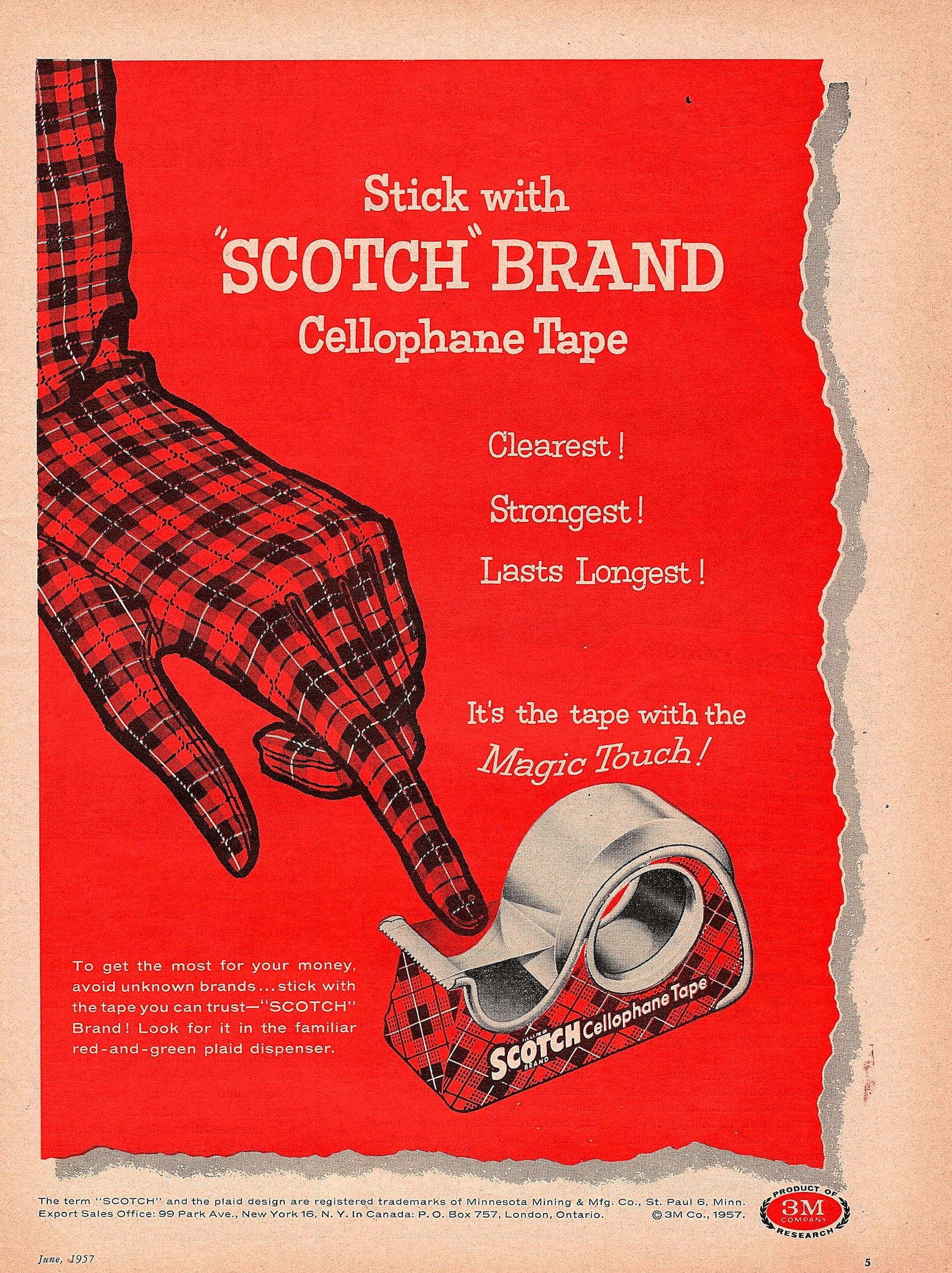 Scotch Tape VINTAGE AD Art Retro Antique OFFICE Mid Century Etsy