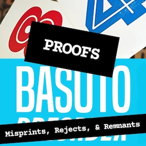 Graphic Designer Gift, Basuto Font PRINTERS PROOFS - 6x8" Misprints, Rejects, Remnants. Less than perfect but still cool prints on a budget!
