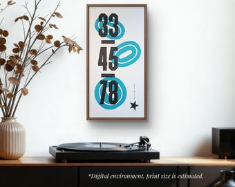Record Player Prints, Hand crafted Letterpress Print for Vinyl Lovers