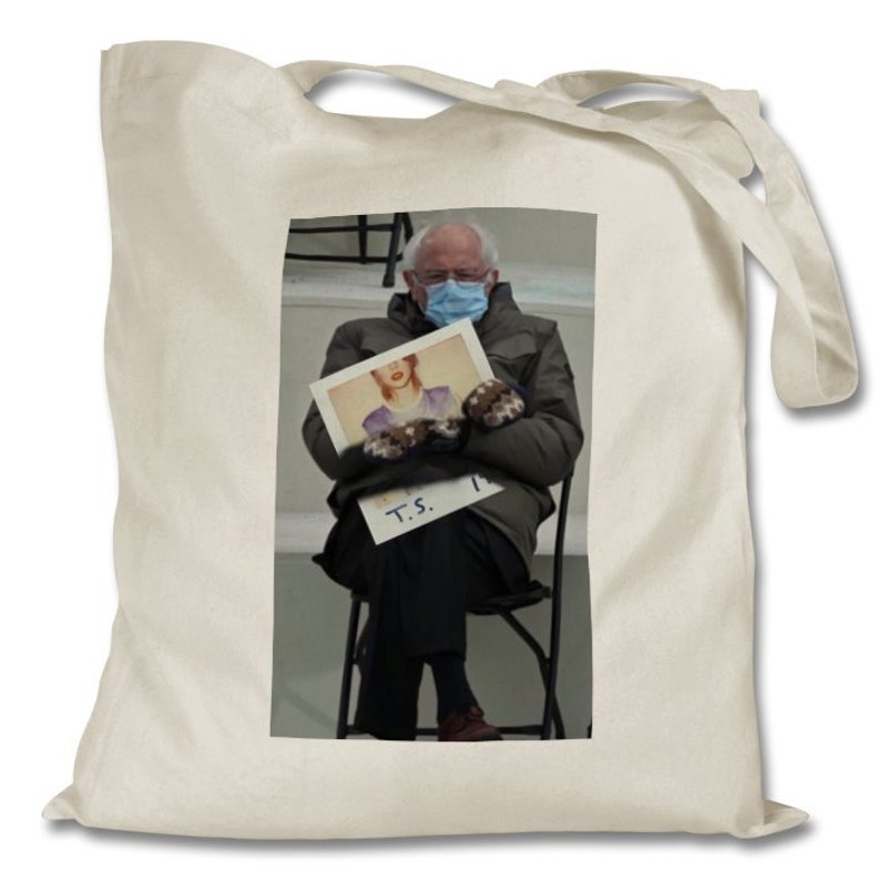 Taylor Swift 1989 Bernie Sanders Meme Tote Bag
