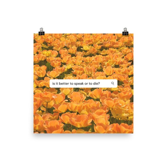 Cor Cordium Digital Download Poster Call Me By Your Name Is It Better To Speak Or To Die Digital Prints Art Collectibles Vadel Com