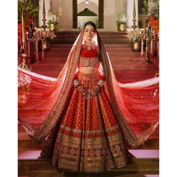 Designer Sabyasachi Inspired Bridal Lehengas Hand Work Customise Your Wedding Lehenga Made to Order Bridal Lehenga Wedding Lehenga Etsy