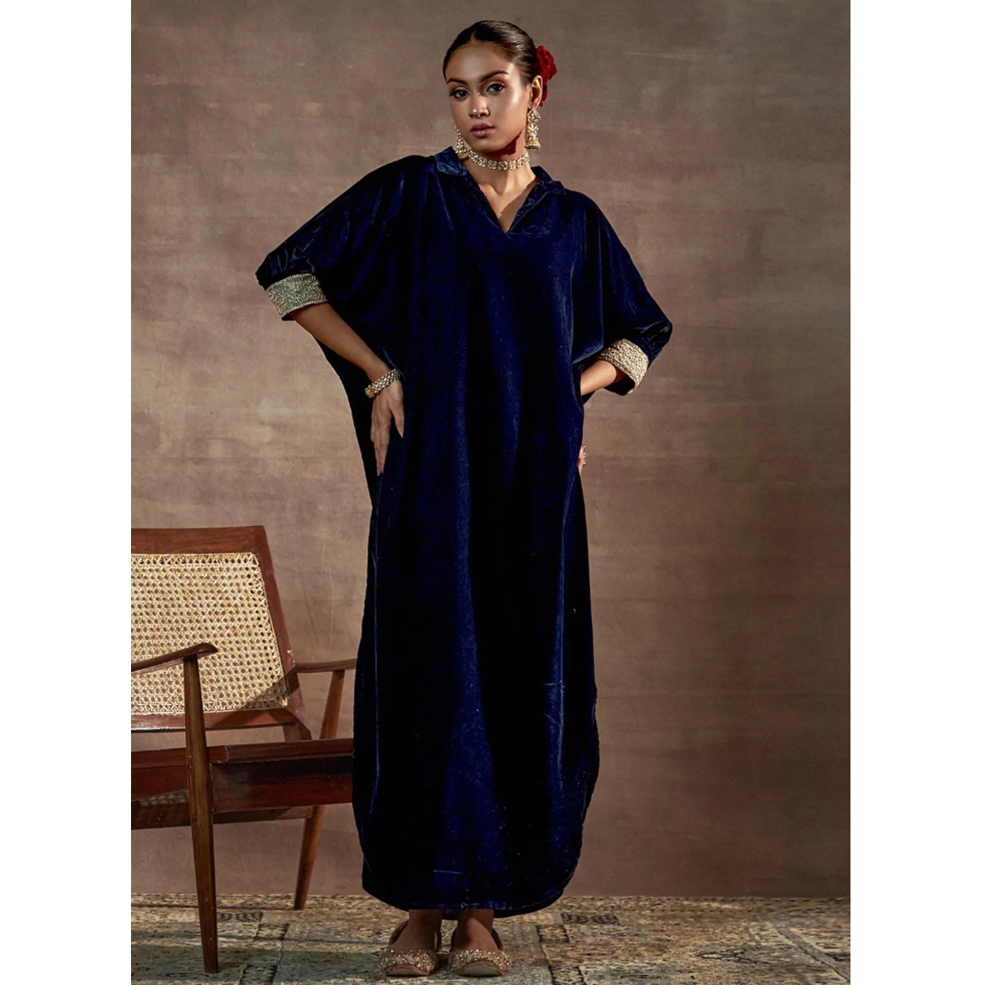 city shop VELVETEEN KAFTAN DRESS