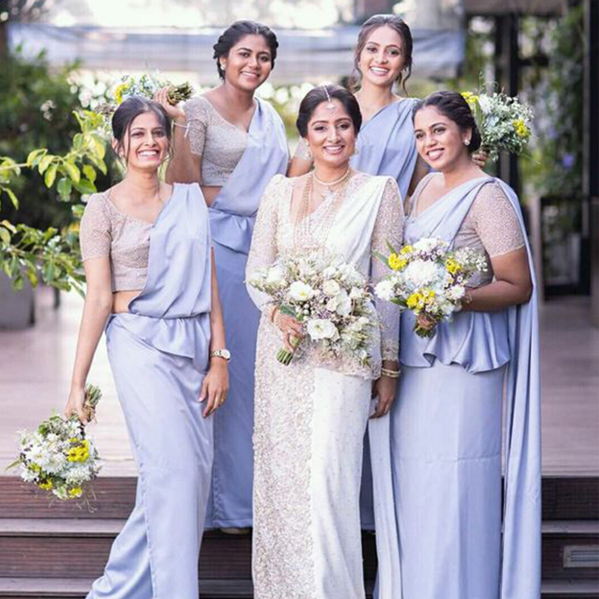 Bridesmaid saree jacket hot sale