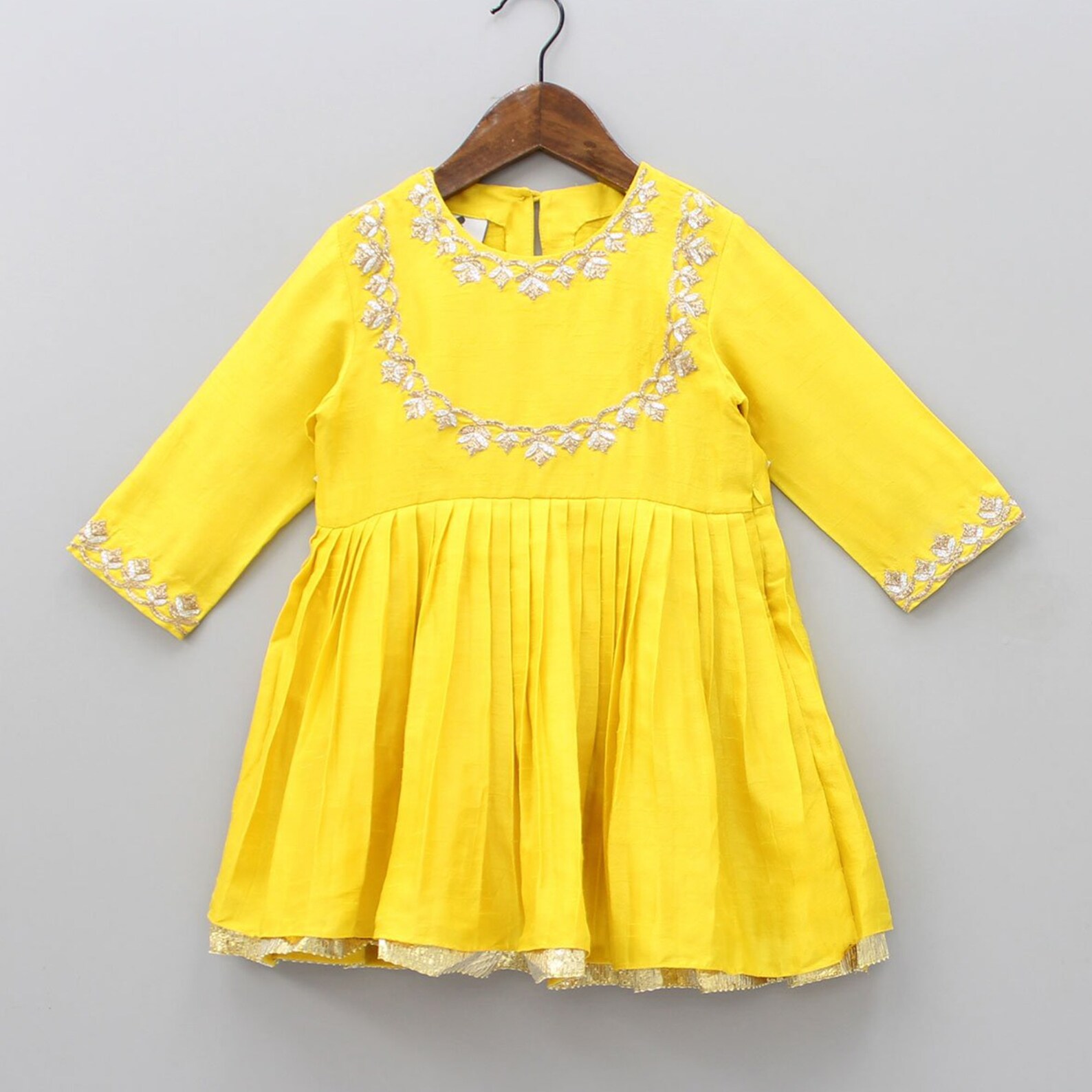 Jiyara Yellow Embroidered Dress - Ready to Ship