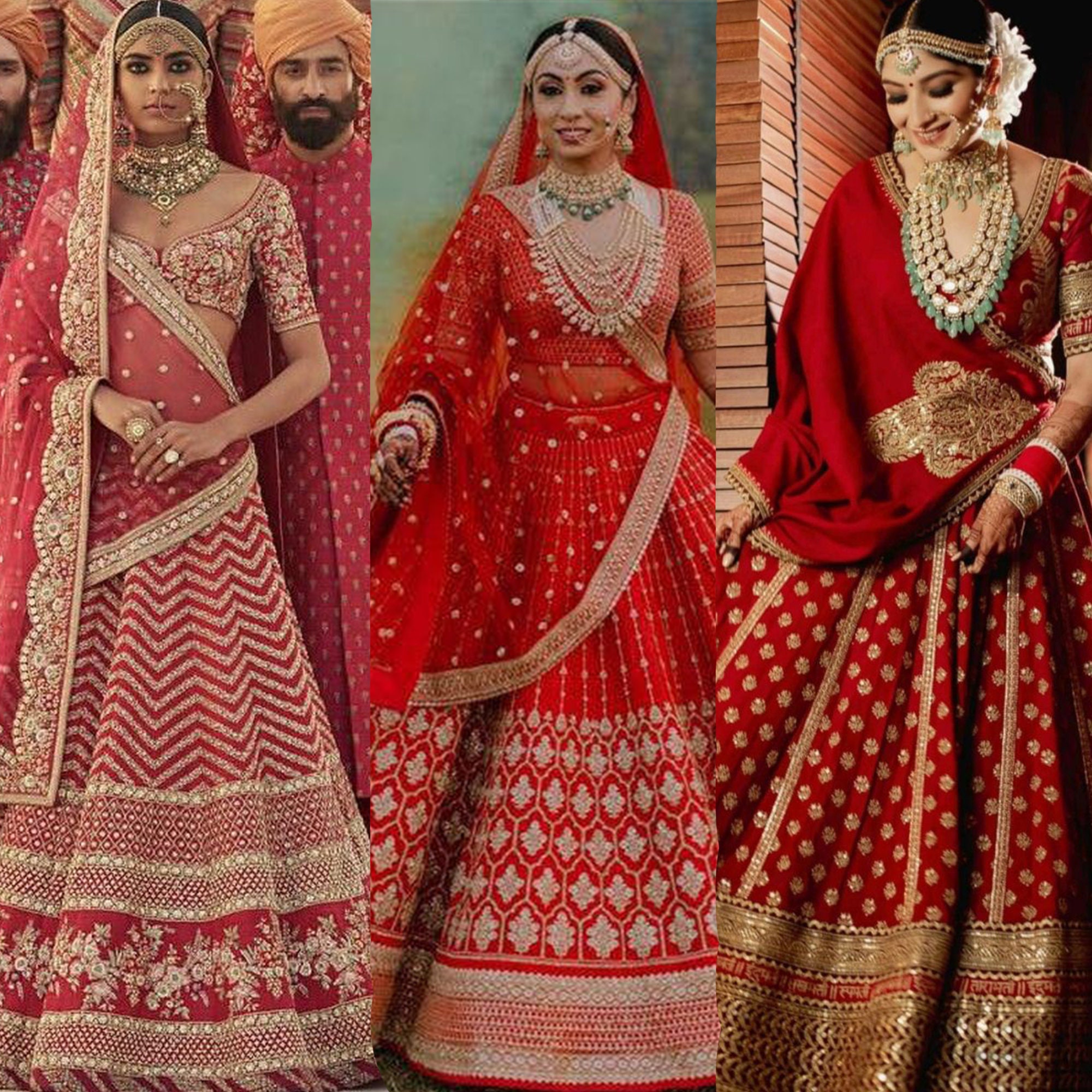 Designer Sabyasachi Inspired Bridal Lehengas, Hand Work, Customise