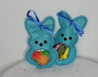 Bunny Easter Treat Bag: Felt Goodie Bag, Party Favor