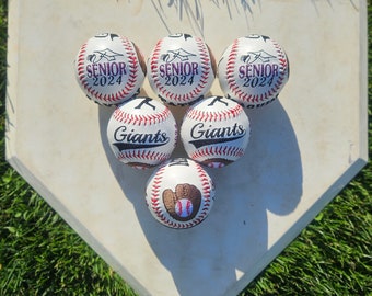 Personalized Embroidered Baseball: Fathers Day, Senior, Coach, Team Award Gift