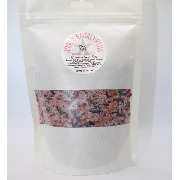 ROSE & EUCALYPTUS Foaming Bath  Salts