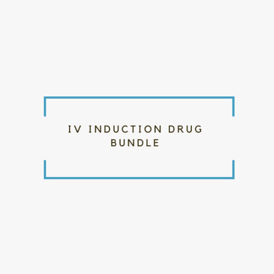 IV Induction Drug Bundle propofol, Ketamine, Etomidate Pharmacology