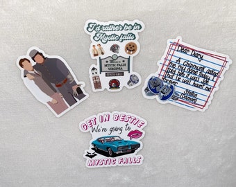 Damon Salvatore stickers, Mystic Falls sticker pack, Salvatore brothers stickers, Prison World, Mystic Falls, Damon sticker pack, vervain