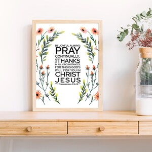 1 Thessalonians 5:16-18,Bible Verse,instant File download Vinyl Decal Scripture Wall Art