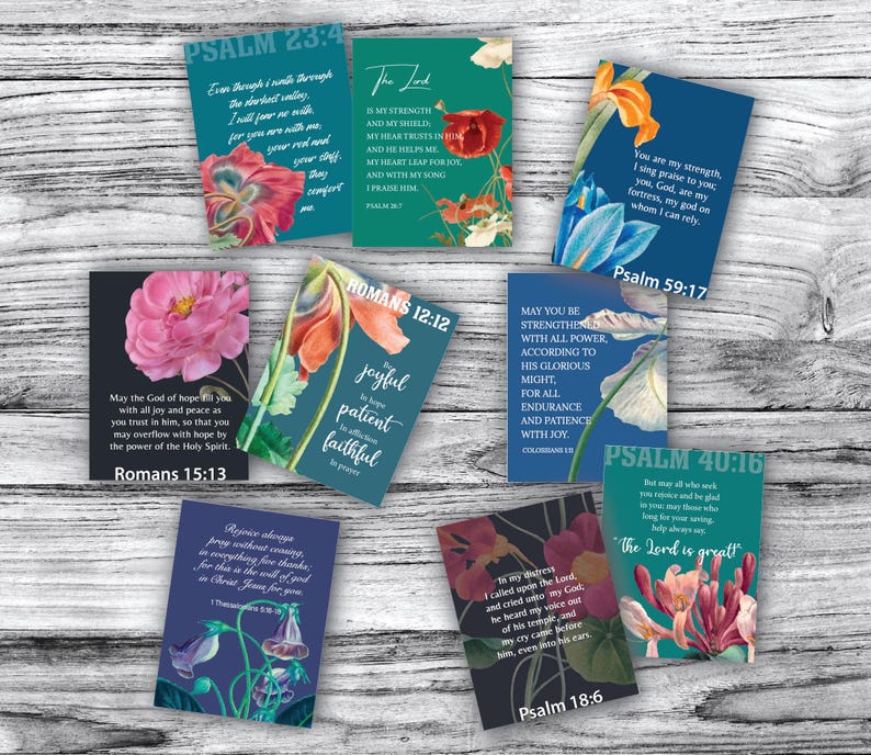DIGITAL Printable Bible Verses Scriptures About Encouragement - Digital ...