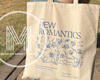 Romantic Tote Bag | Canvas Tote Bag | Fan Gift