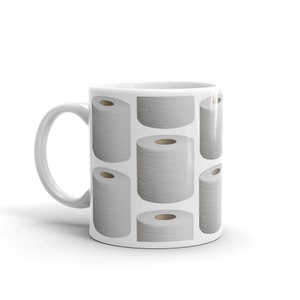 Toilet Paper mug - restroom - bathroom - wipes - gifts - ideal present - wc - sanitary