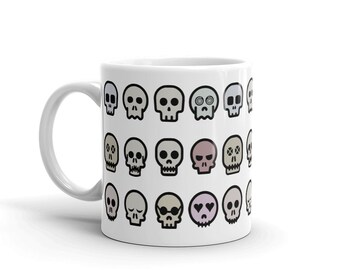 Bunch Of Small Skulls mug - anime - cartoon - sketch - fantasy - anatomy - gifts and presents