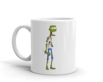 Zombie Brain Eater Mug Coffee Cup 10oz Ceramic Made 