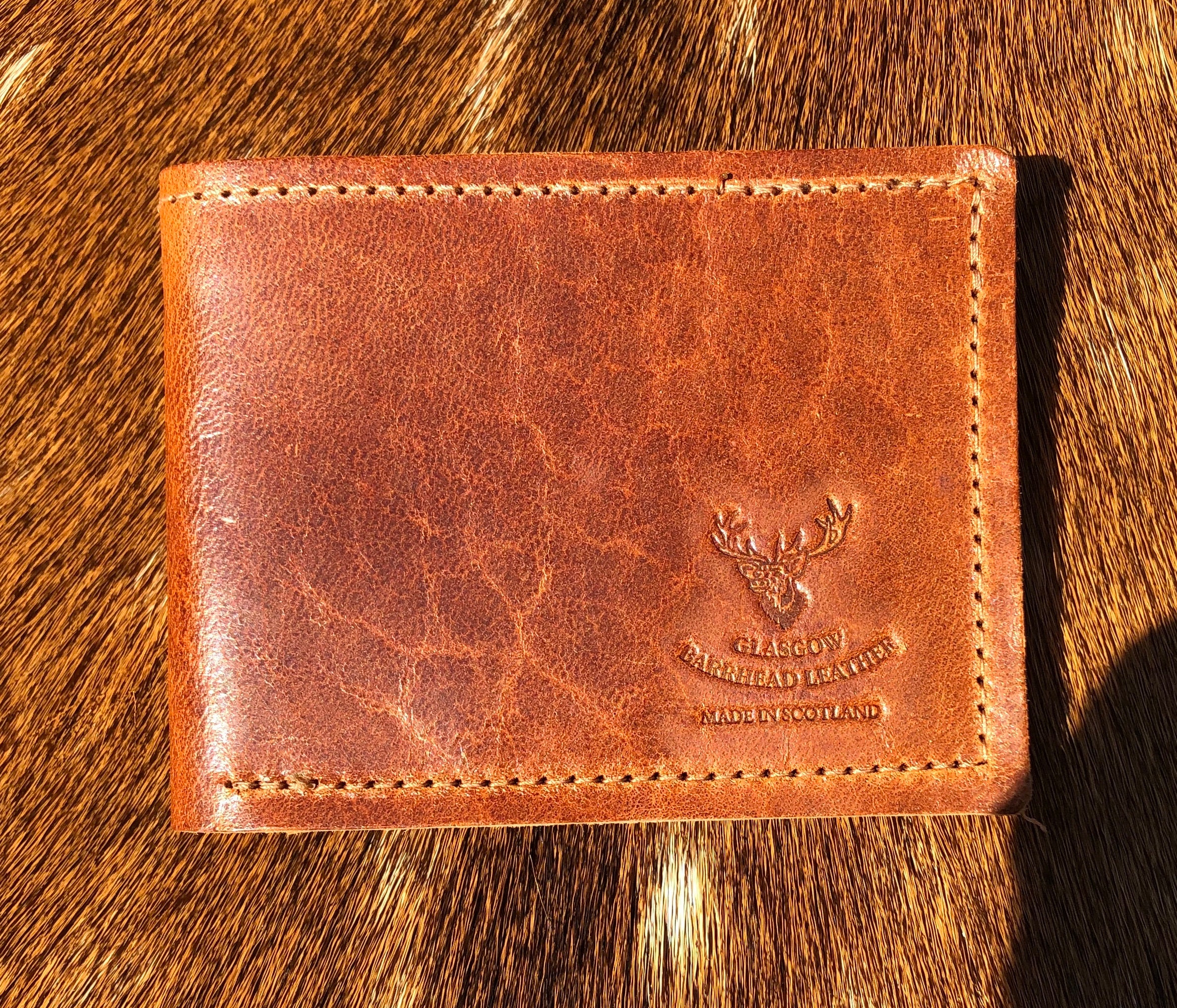 Scottish Deerskin Leather Wallet Etsy
