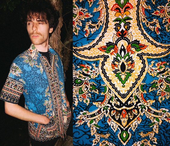 Donate to BLM!! VINTAGE 60s Button Down Shirt Hipp