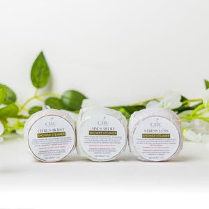 Aromatherapy Shower Steamers: Stress Relief, Sinus Relief, Citrus Burst