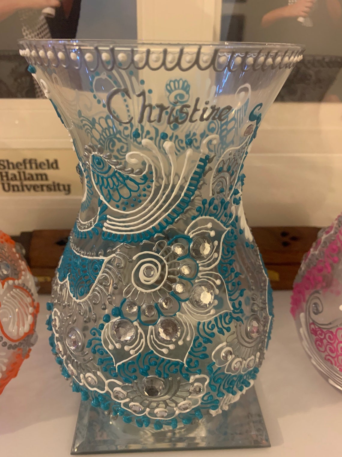 Henna/Mehndi vases personalised Etsy