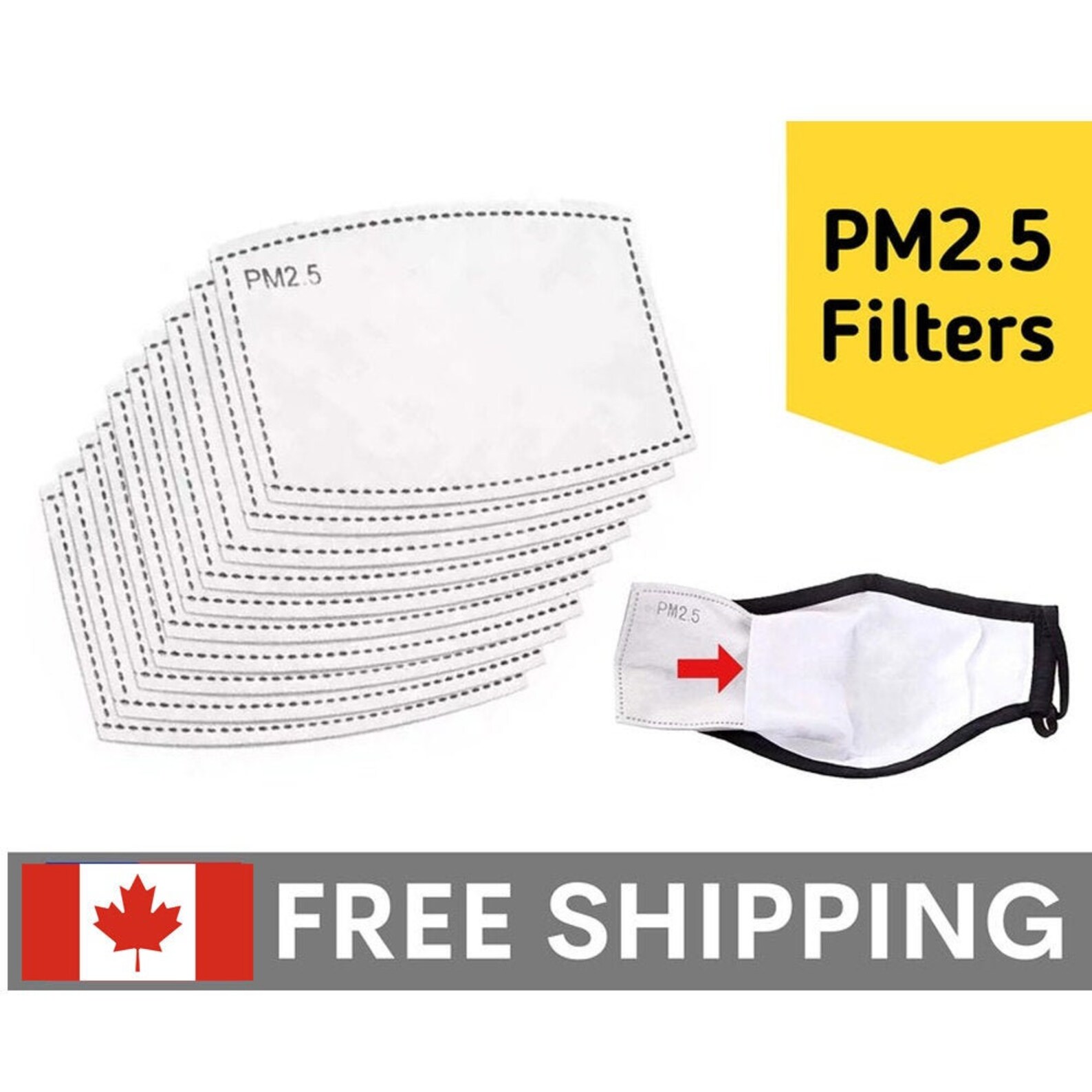 PM2.5 Filters PM 2.5 Replacement Filters Filter for Face Etsy