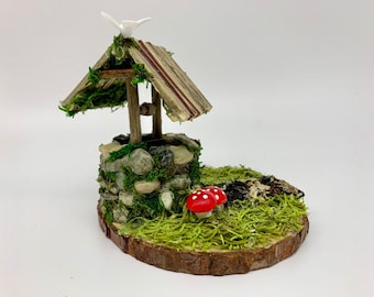 Fairy Garden Wishing Well, Miniature Well, Fairy Wishing Well, Fairy Miniatures, Mini Wishing Well, Unique Handmade Gifts, Fairy Accessories