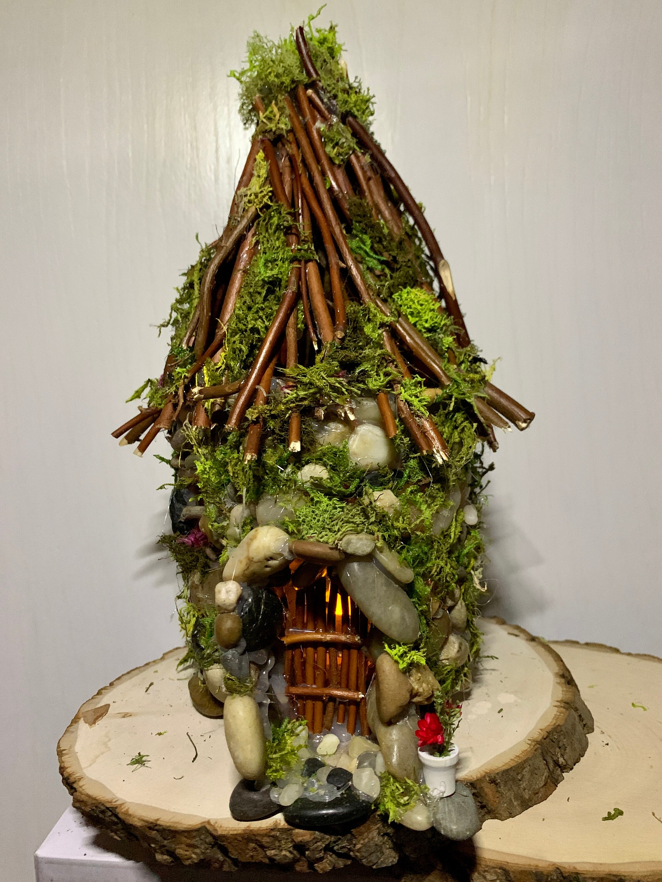 Fairy LED Light House Lightup Fairy House Miniature Gnome Etsy Canada