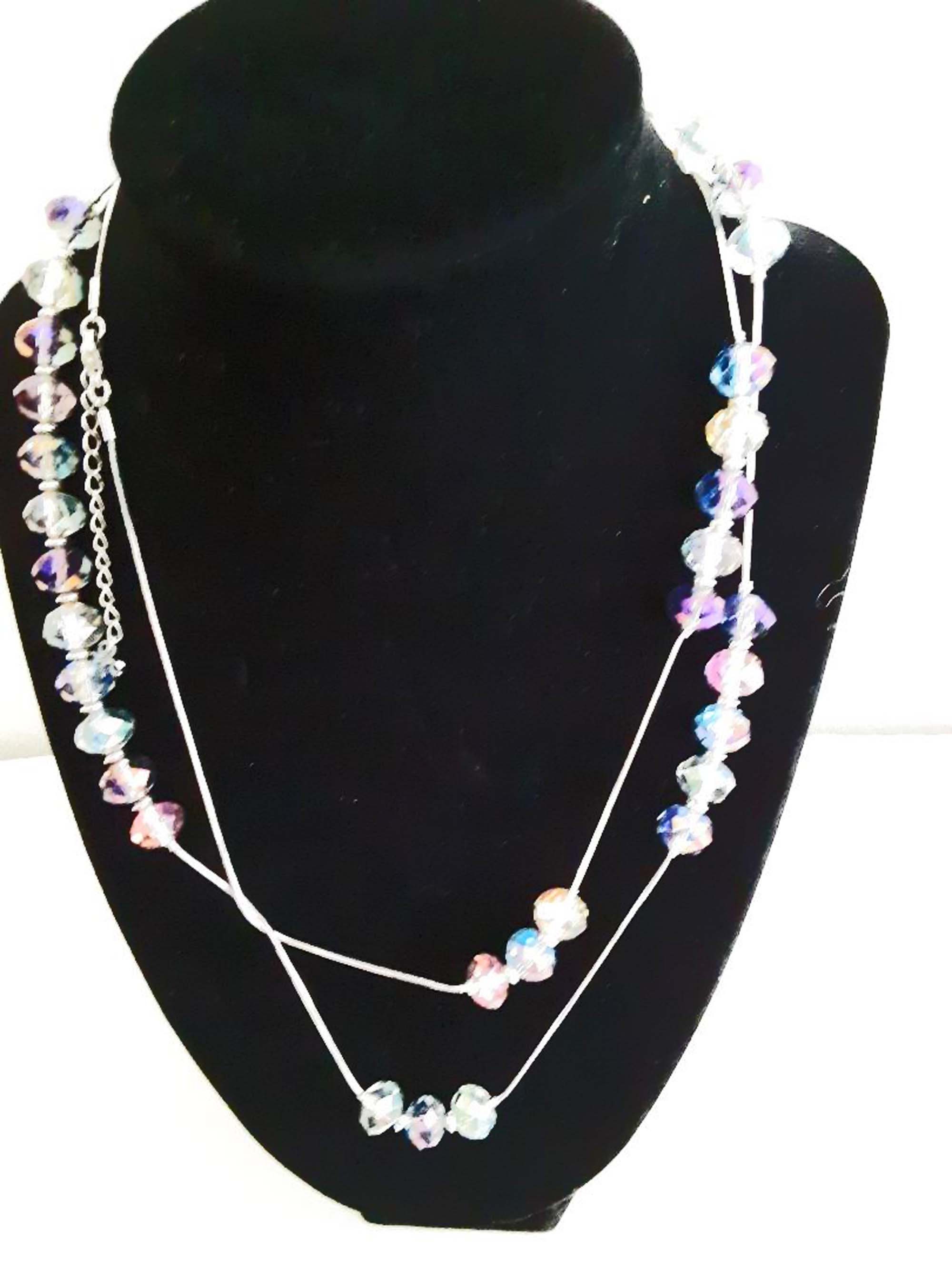 Vintage Fifth Avenue Jewelry Set Crystal Earrings and Necklace Etsy