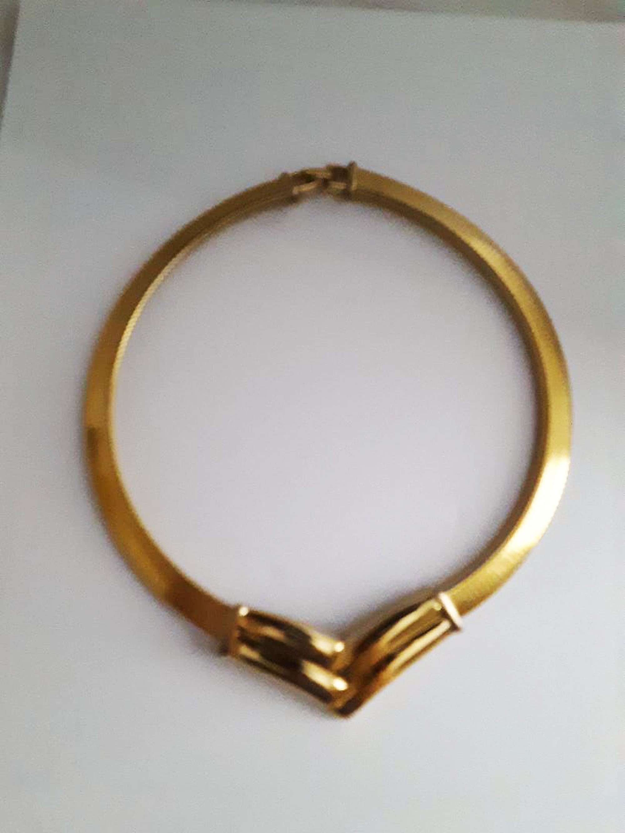 Vintage Gold Tone Choker 3/8 Inches Wide and 16.5 Inches - Etsy