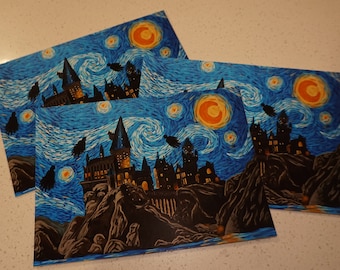 original art print - castle