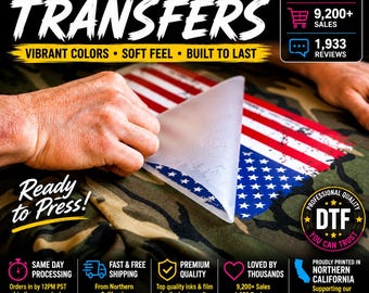Purchase Custom DTF Transfers Ready to Press