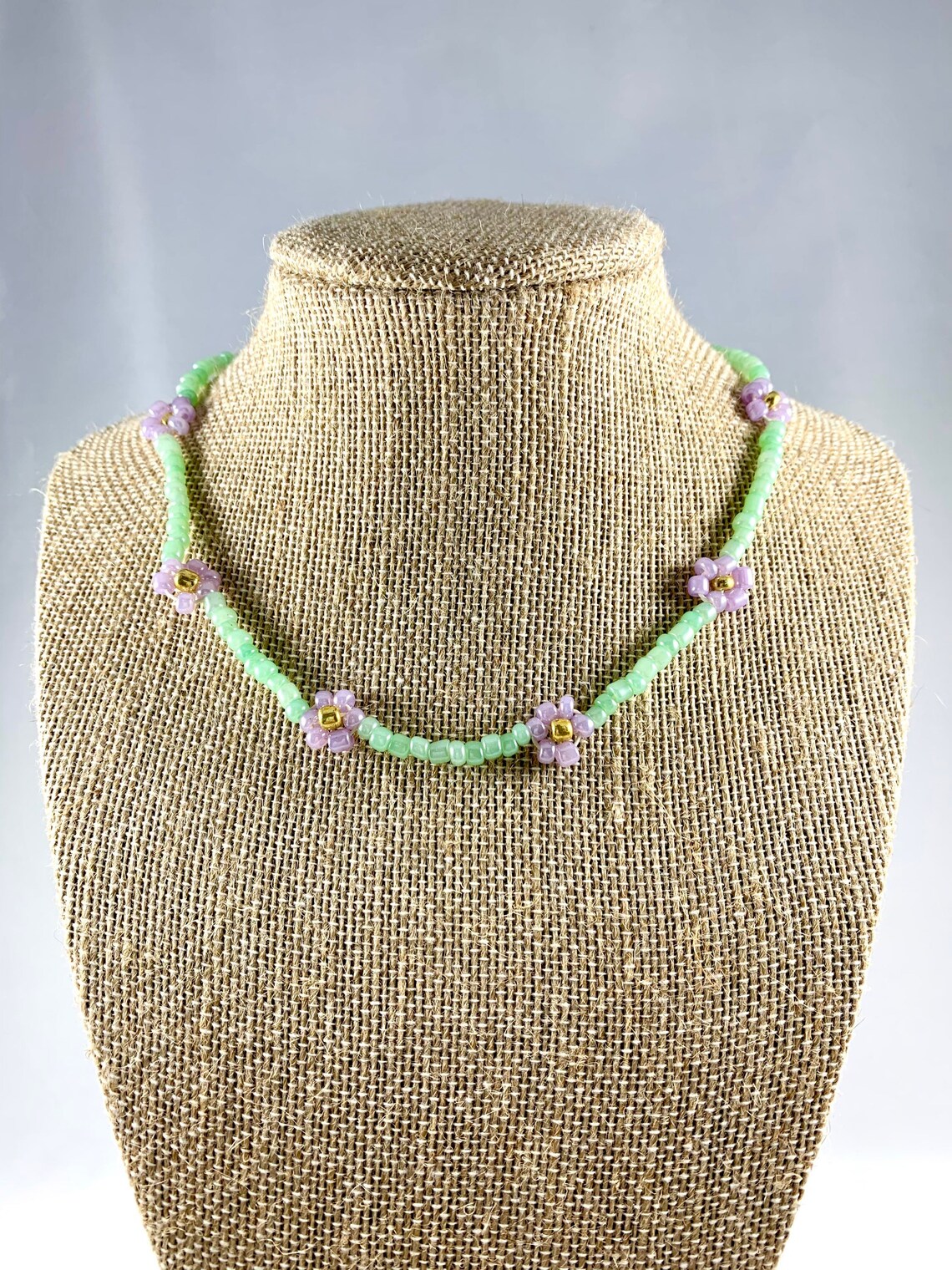 Collier Fantaisie Femme - Marguerites En Strass Et Perles Jaunes, Longueur Ajustable, Acier - Occasion