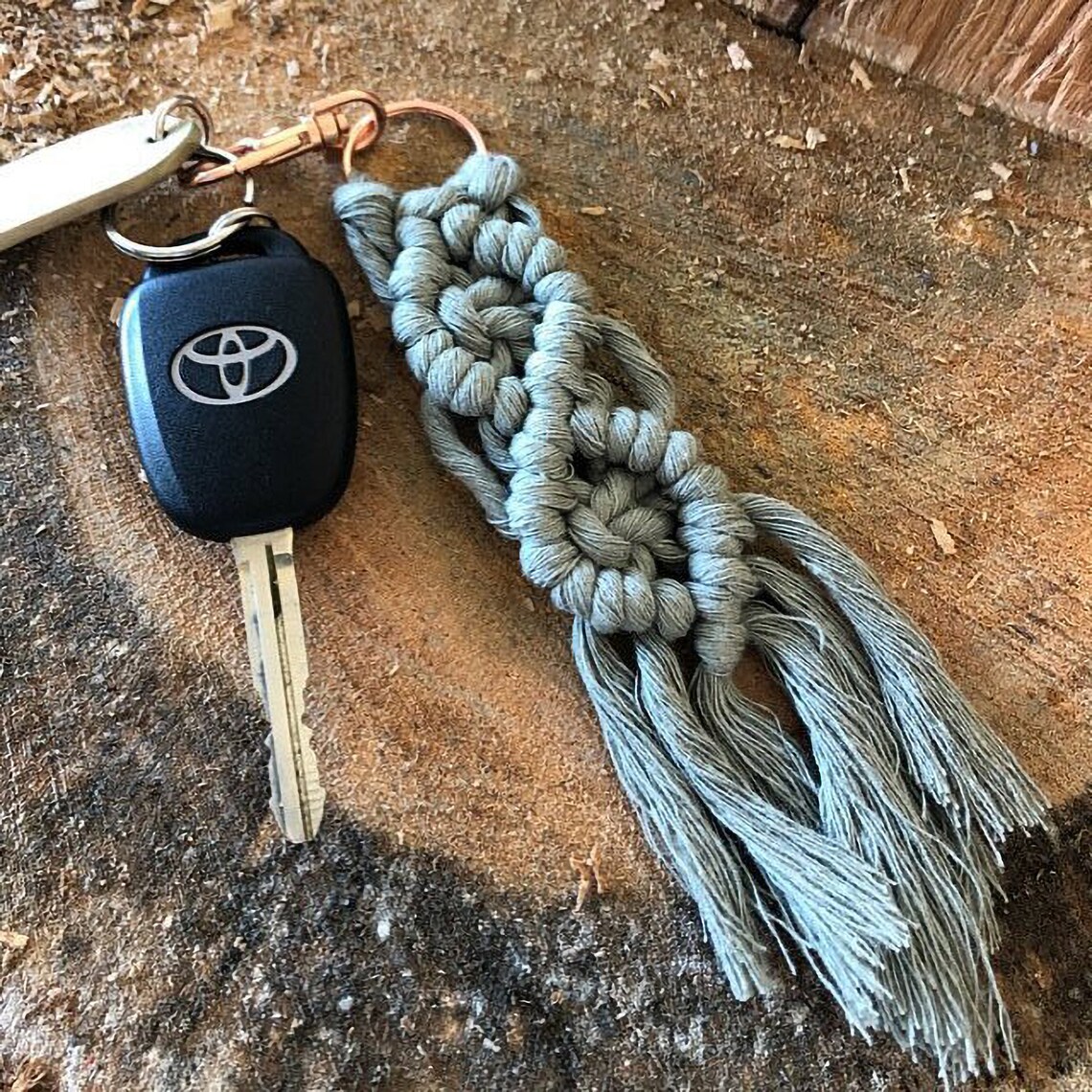 Macrame Keychain Mini Macrame Keychain Accessories Boho Etsy
