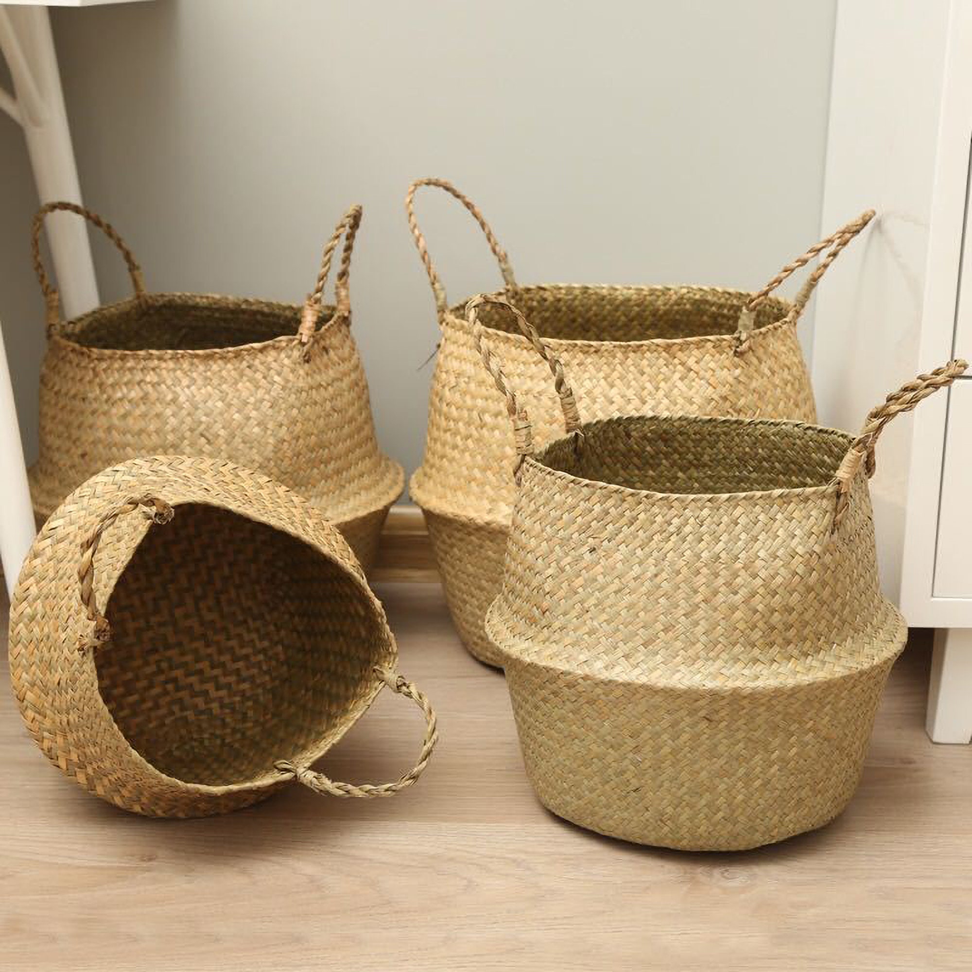 Macrame Basket Laundry Basket Indoor Rope Plant Basket Etsy