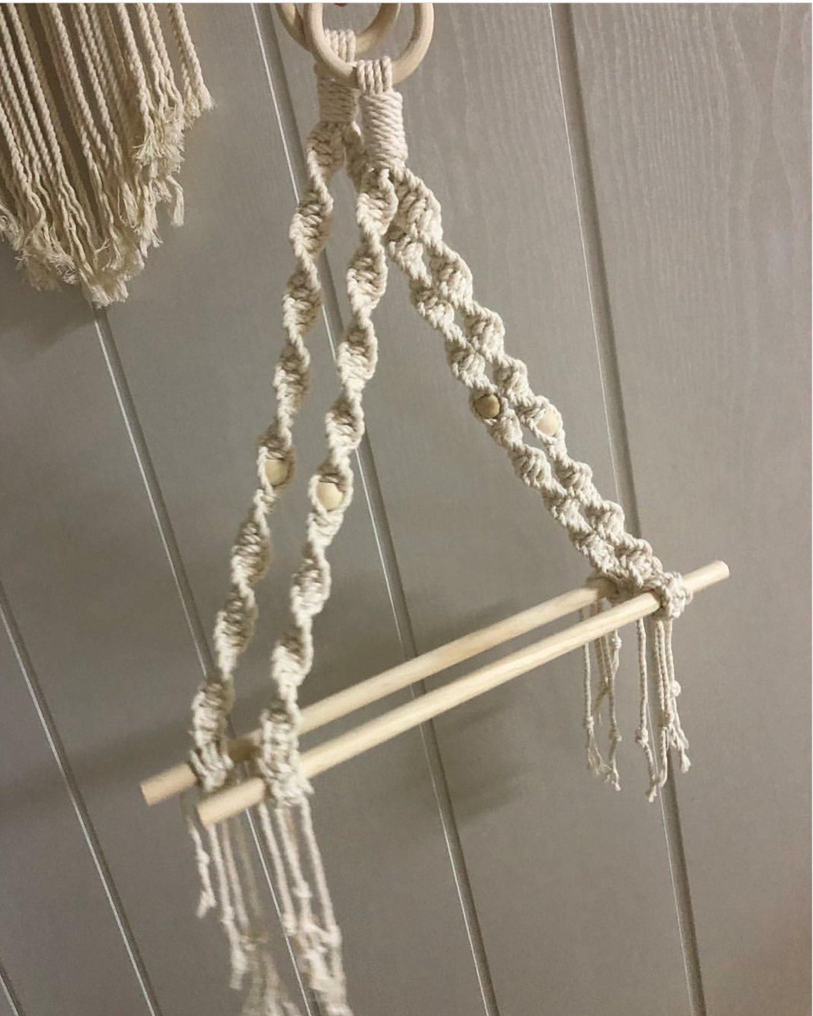 Macrame Paper Towel Holder Bathroom Boho Wall Decor Toilet Etsy